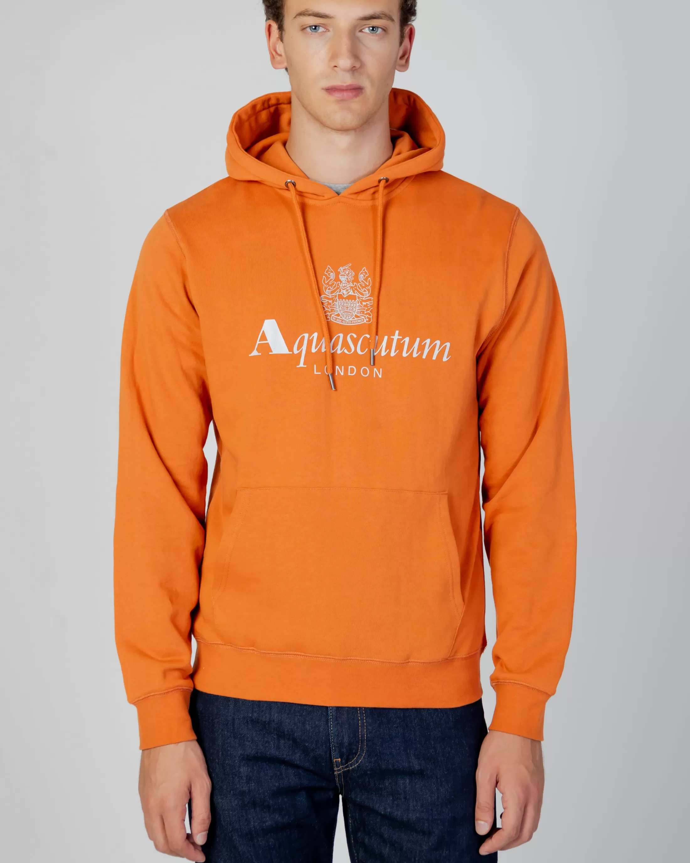 Aquascutum Active Sweatshirts | Active Big Logo Hoodie Fleece