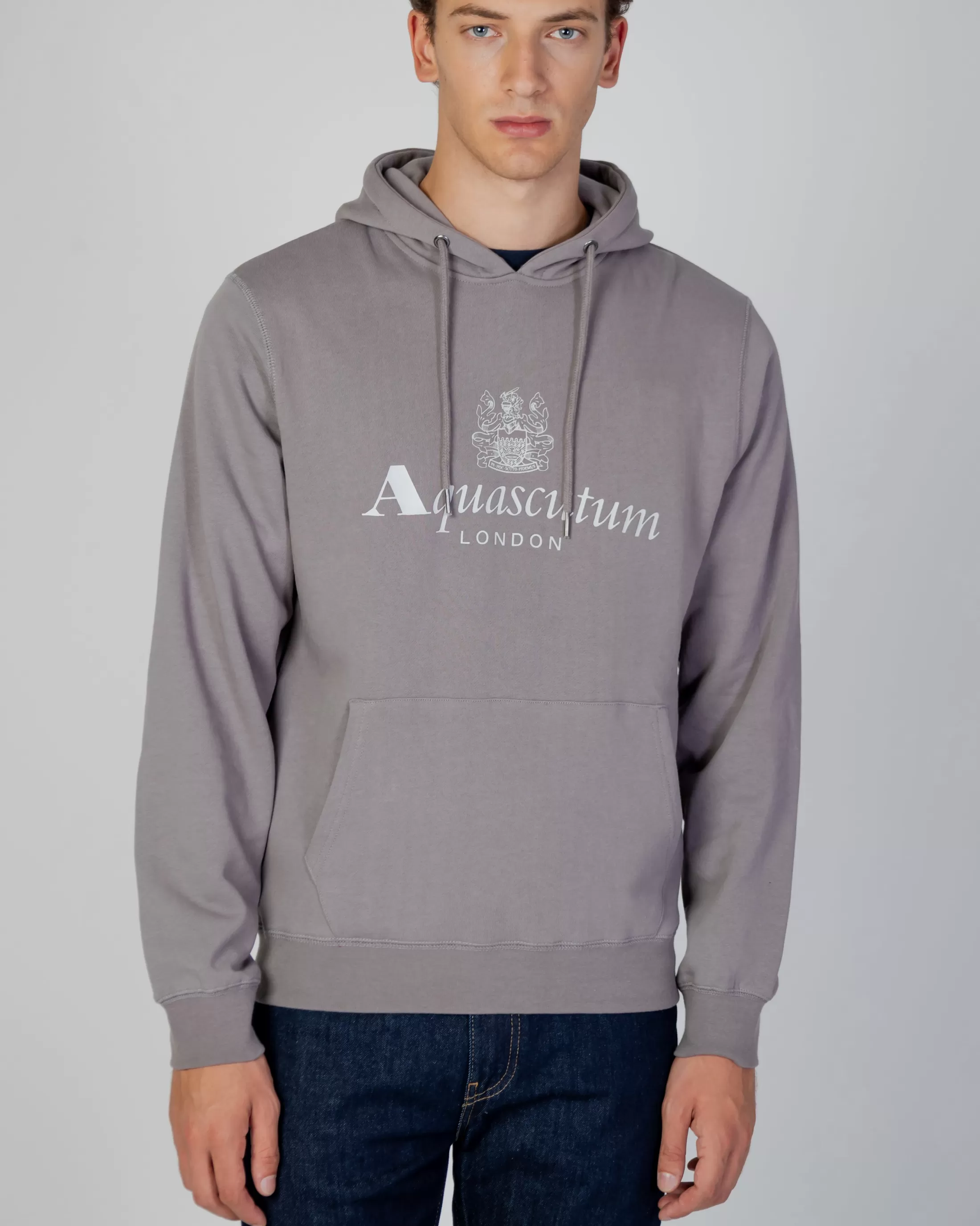 Aquascutum Active Sweatshirts | Active Big Logo Hoodie Fleece