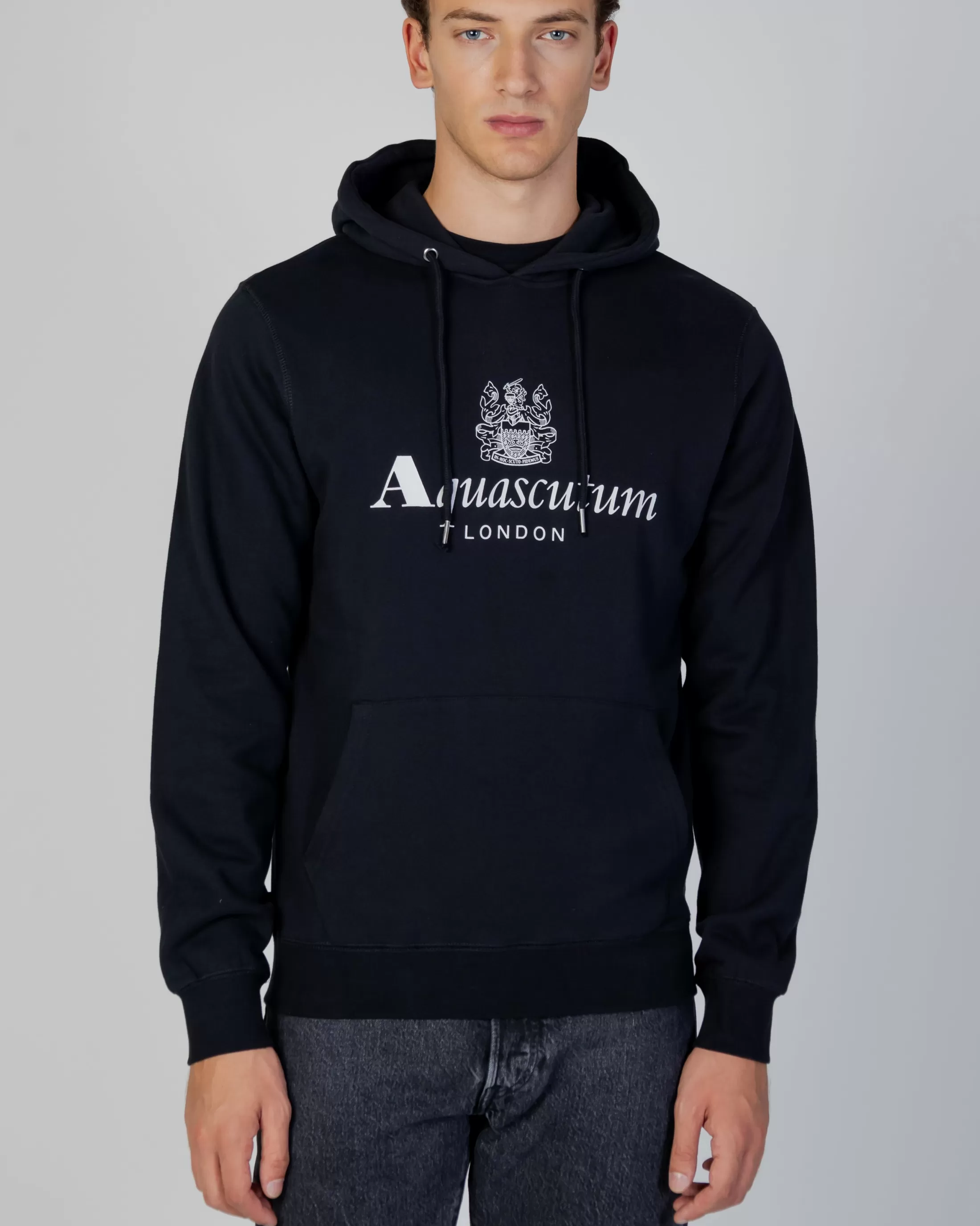 Aquascutum Active Sweatshirts | Active Big Logo Hoodie Fleece