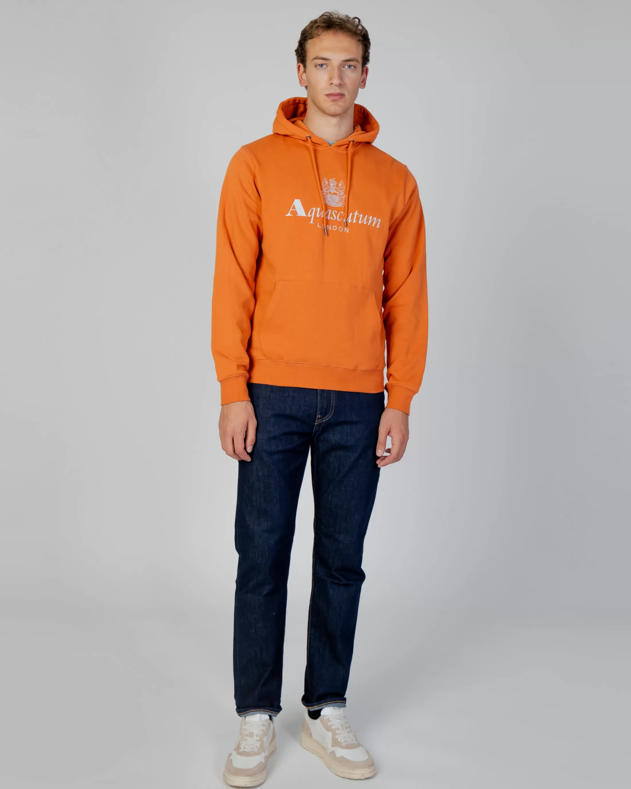 Aquascutum Active Sweatshirts | Active Big Logo Hoodie Fleece