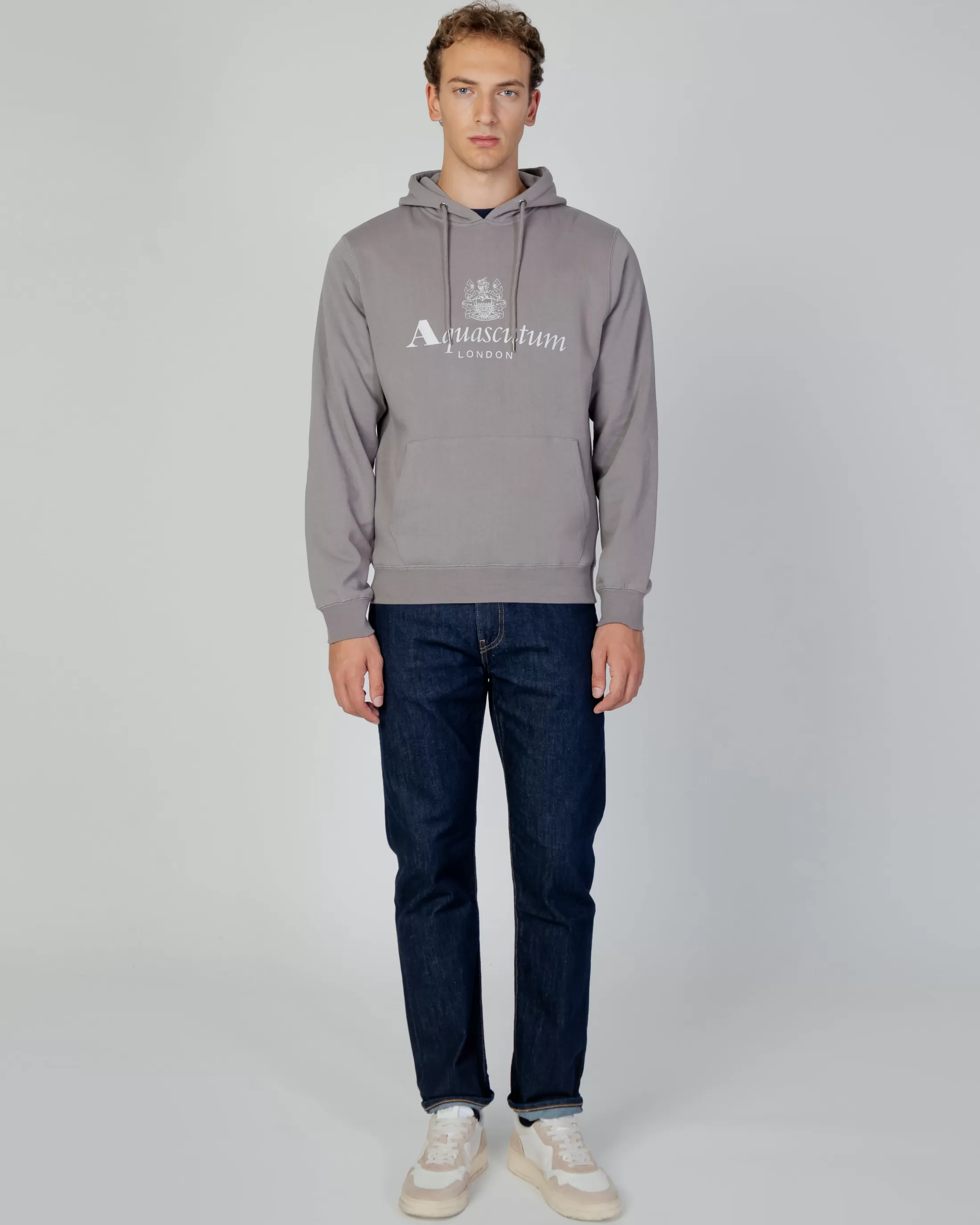 Aquascutum Active Sweatshirts | Active Big Logo Hoodie Fleece