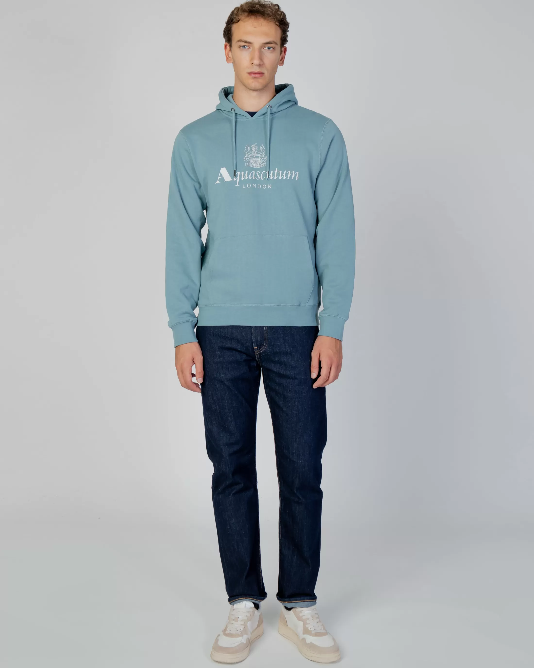 Aquascutum Active Sweatshirts | Active Big Logo Hoodie Fleece