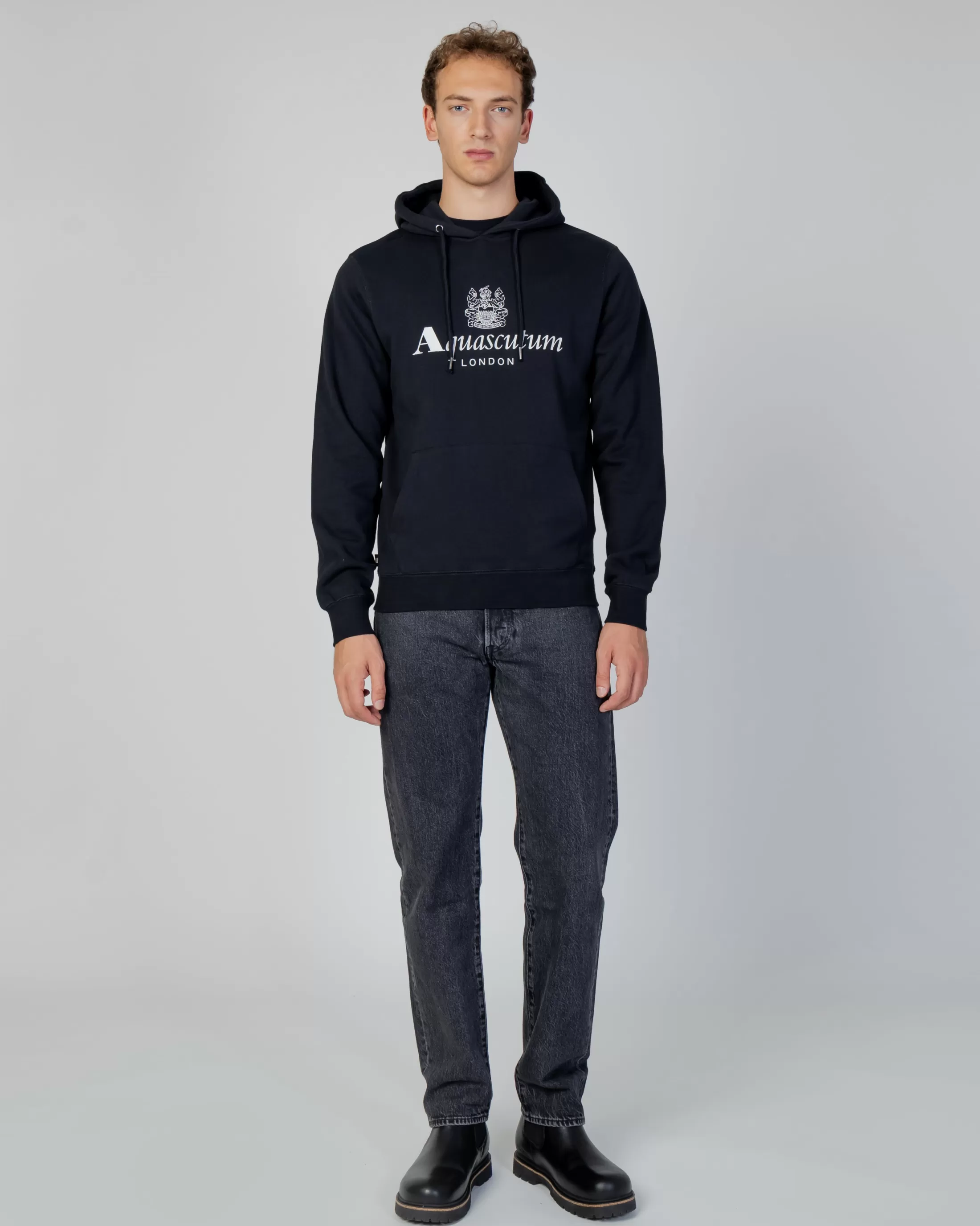 Aquascutum Active Sweatshirts | Active Big Logo Hoodie Fleece