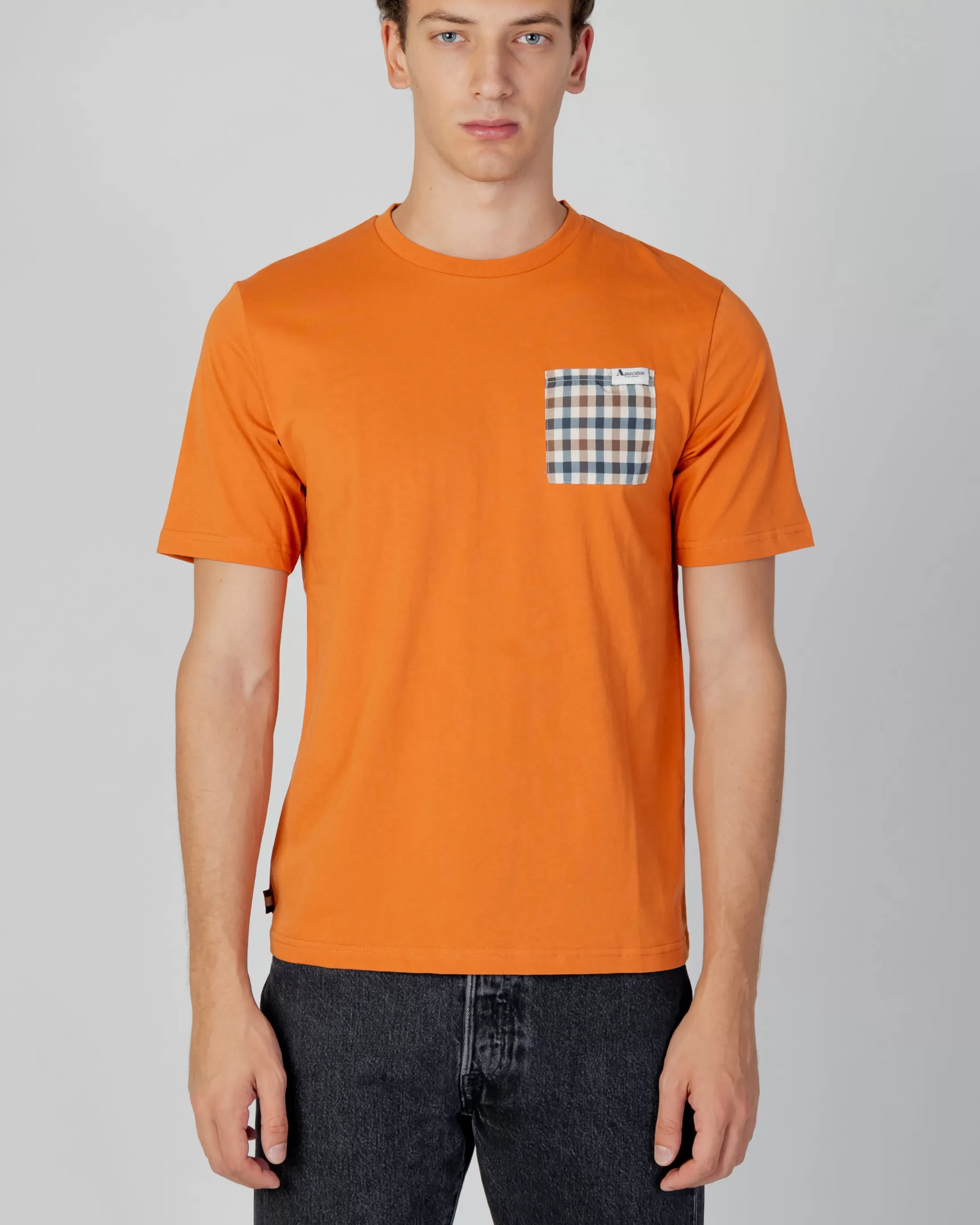 Aquascutum Active T-Shirts | Active Check Pocket T-Shirt