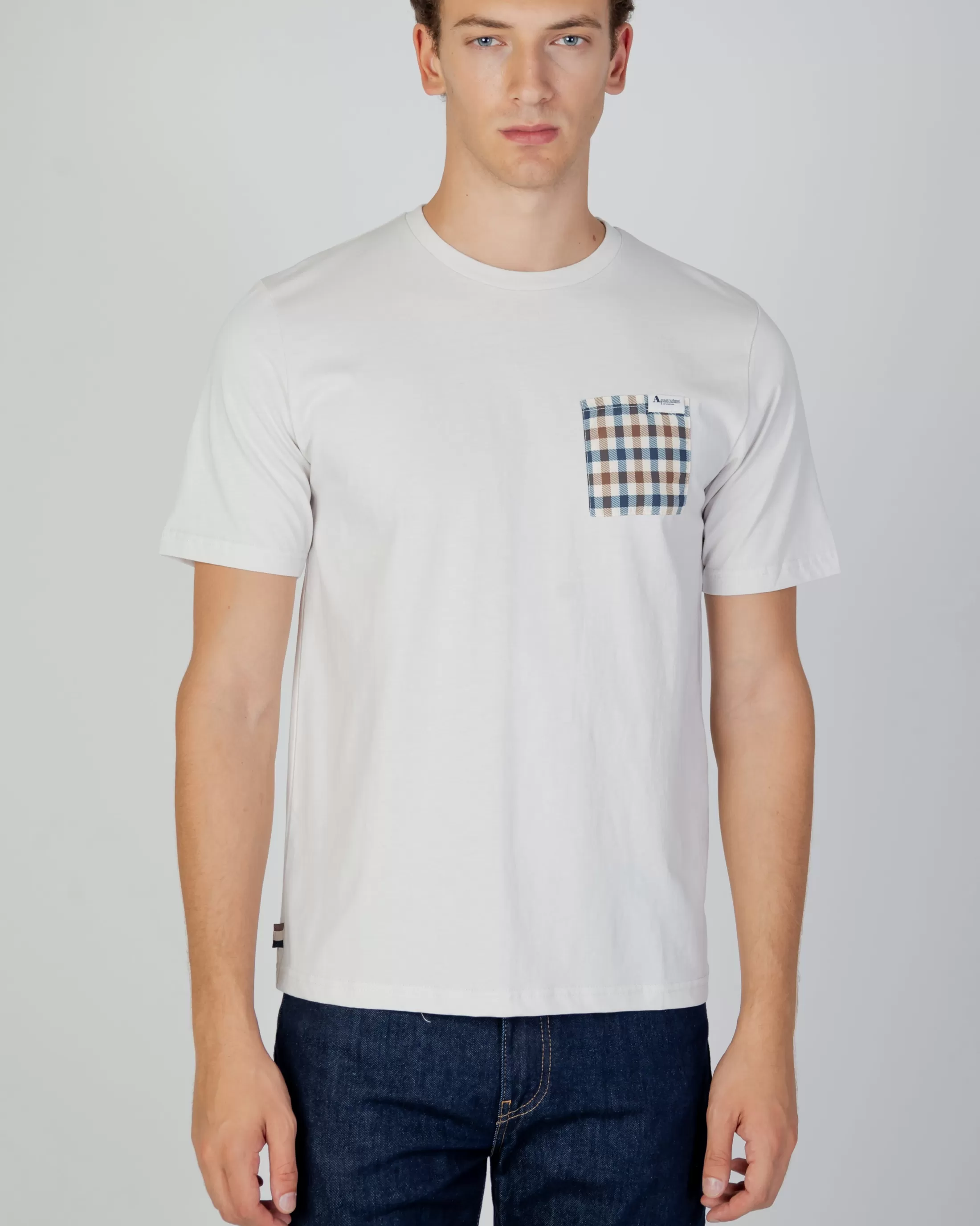 Aquascutum Active T-Shirts | Active Check Pocket T-Shirt