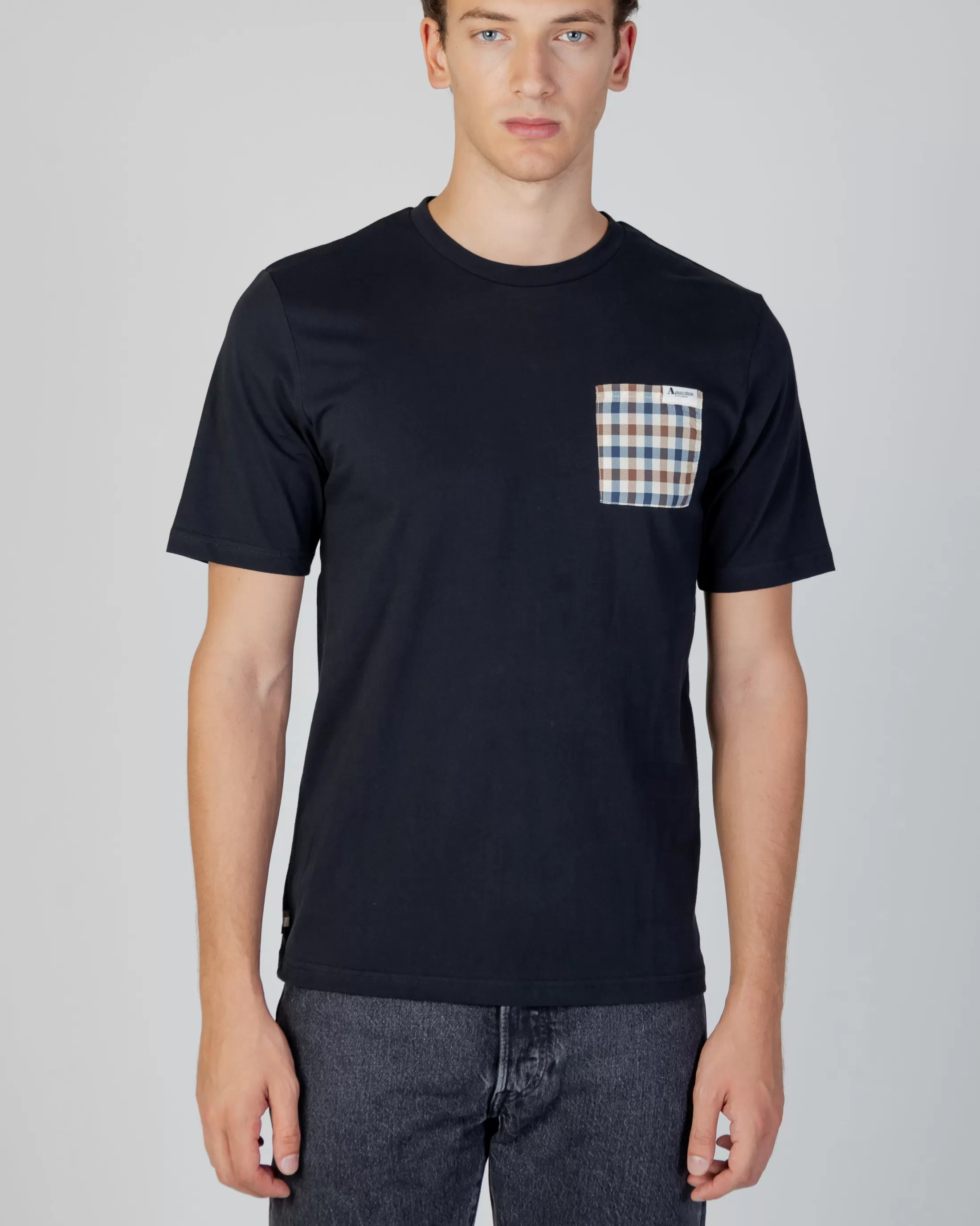 Aquascutum Active T-Shirts | Active Check Pocket T-Shirt