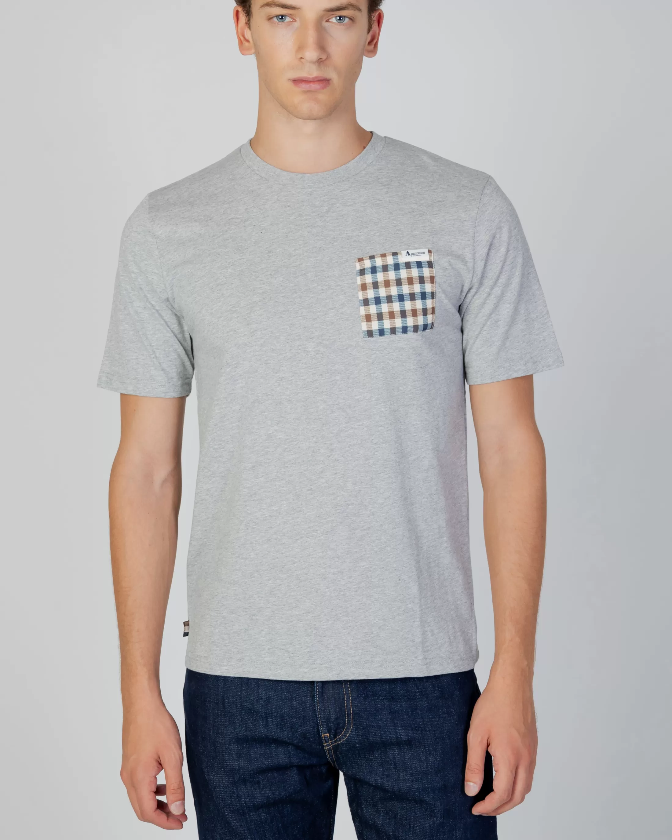 Aquascutum Active T-Shirts | Active Check Pocket T-Shirt