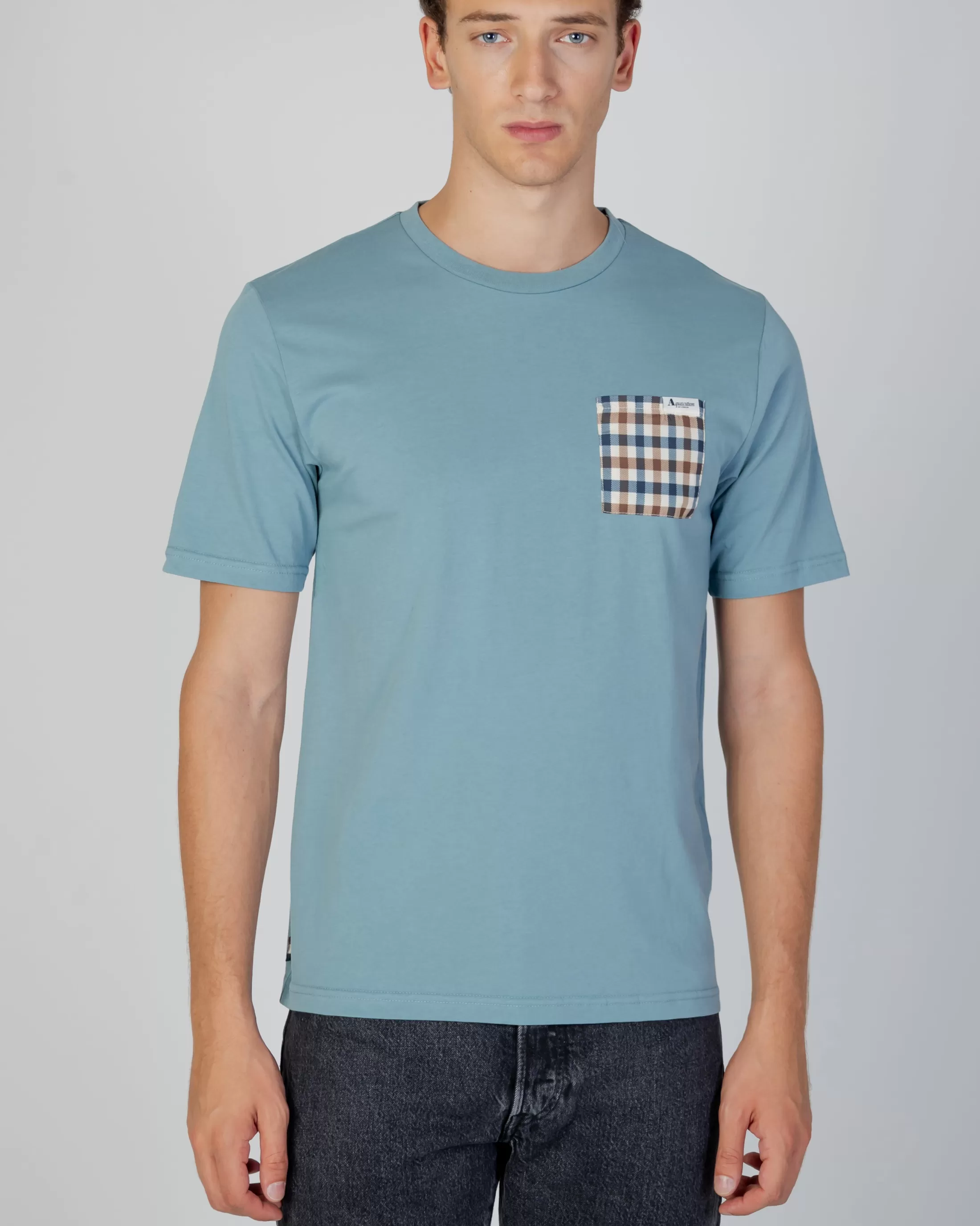 Aquascutum Active T-Shirts | Active Check Pocket T-Shirt