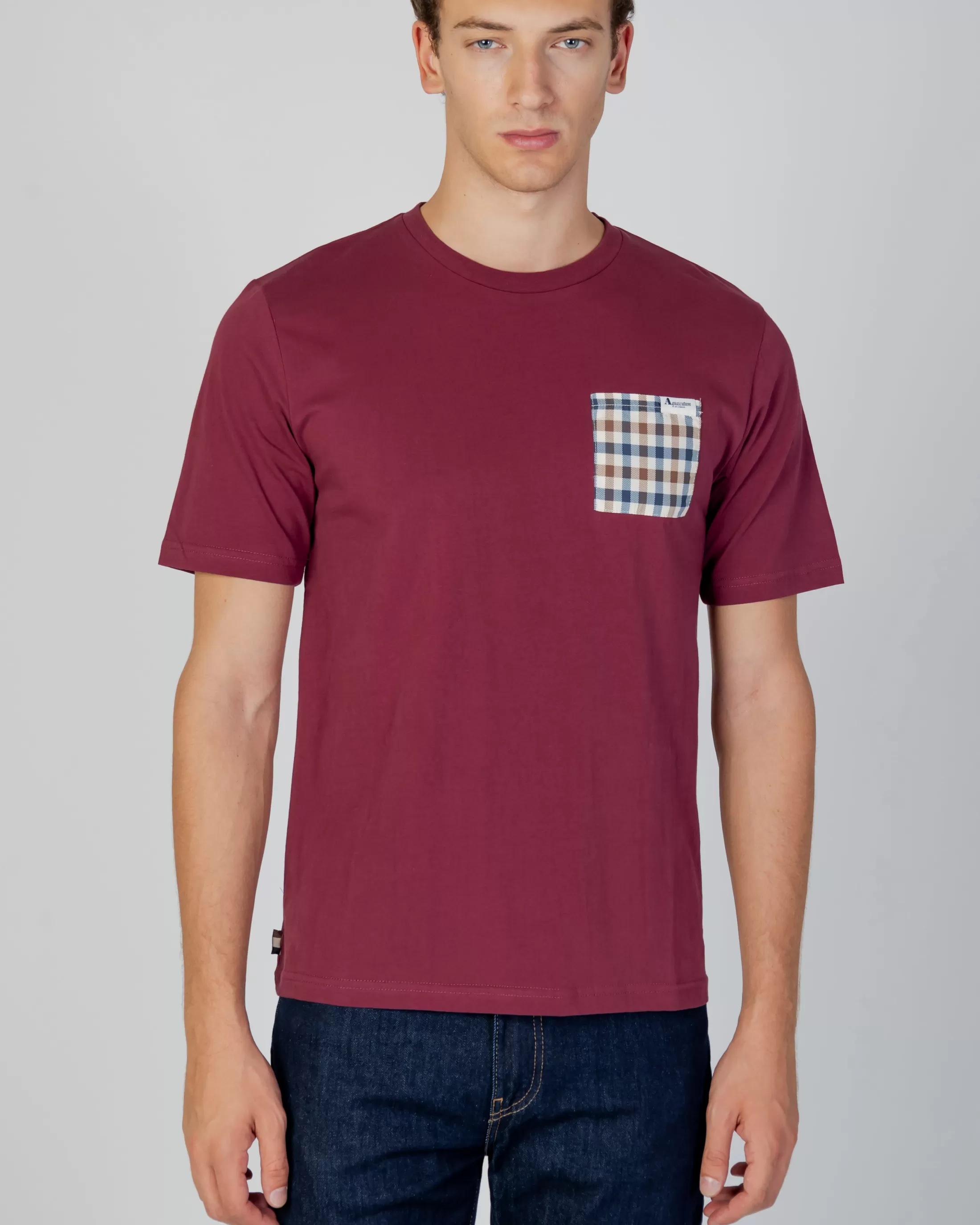 Aquascutum Active T-Shirts | Active Check Pocket T-Shirt