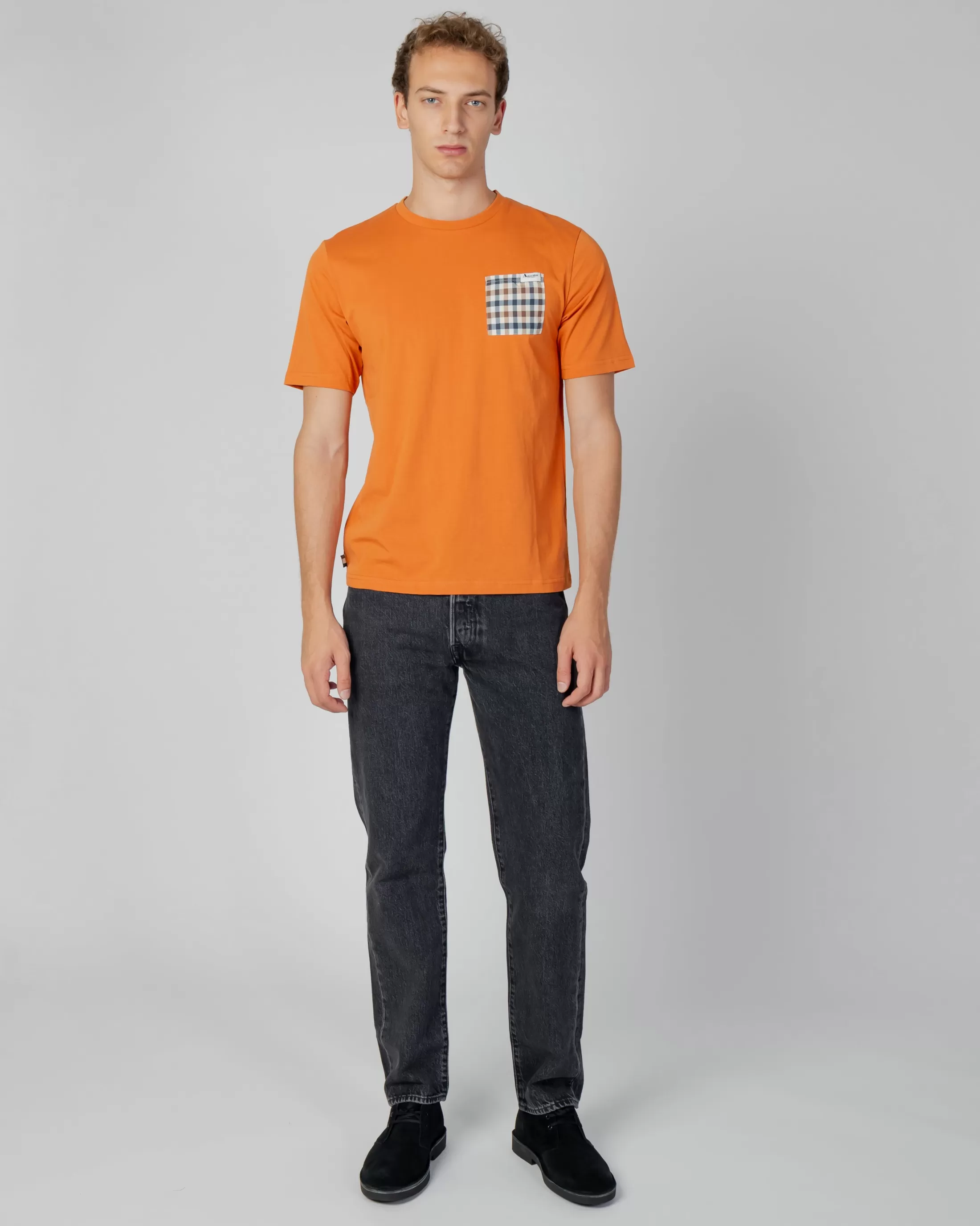 Aquascutum Active T-Shirts | Active Check Pocket T-Shirt