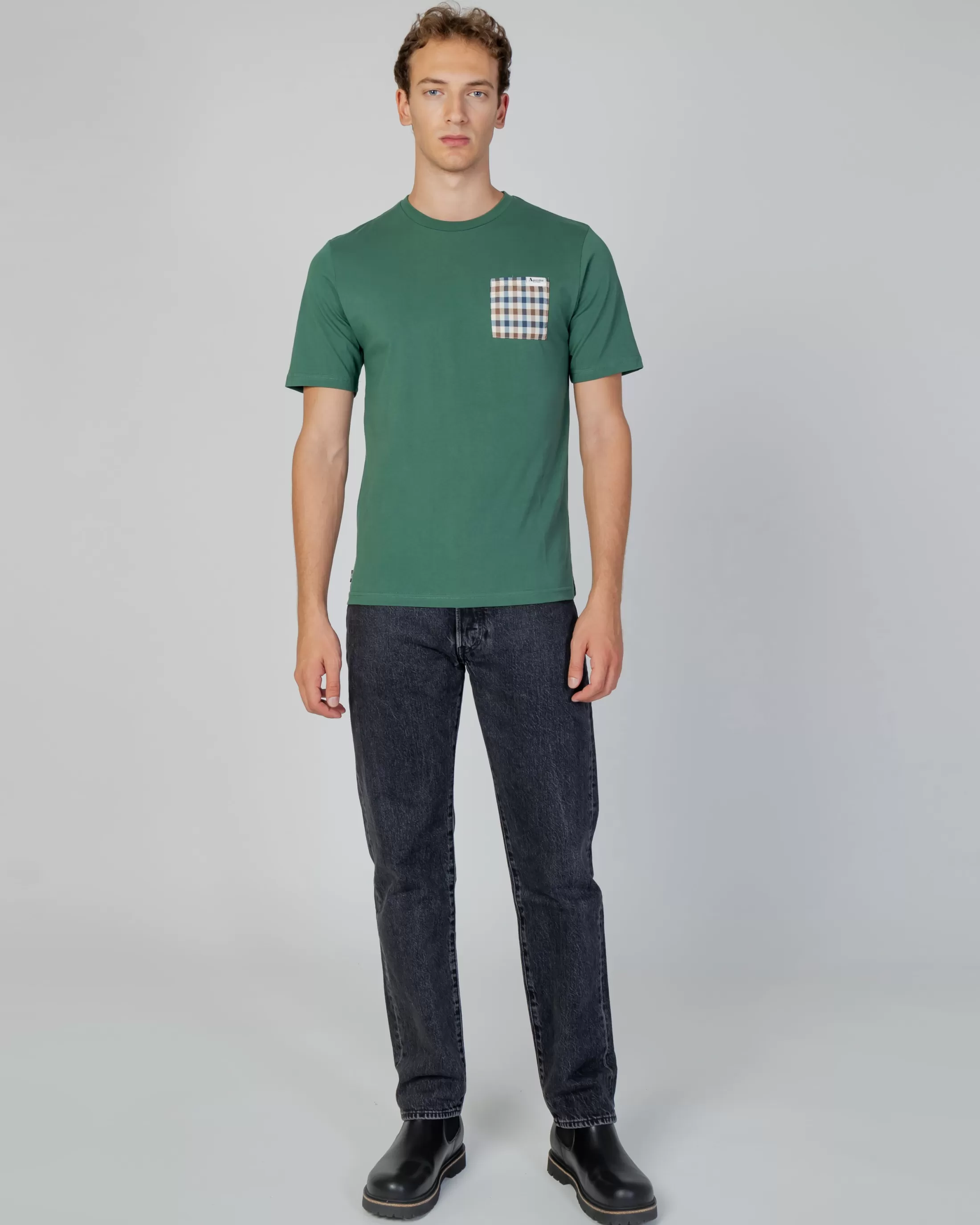 Aquascutum Active T-Shirts | Active Check Pocket T-Shirt