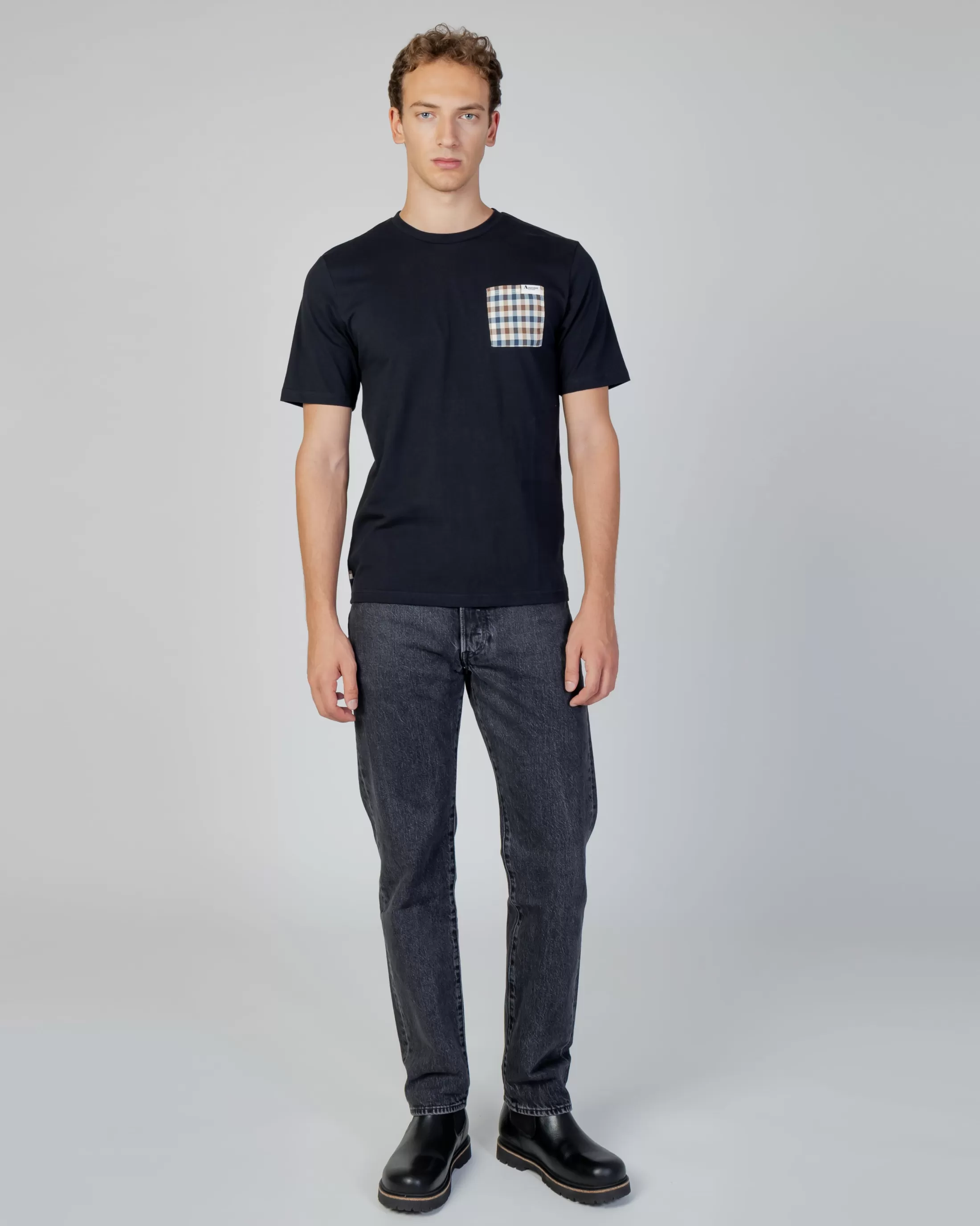 Aquascutum Active T-Shirts | Active Check Pocket T-Shirt