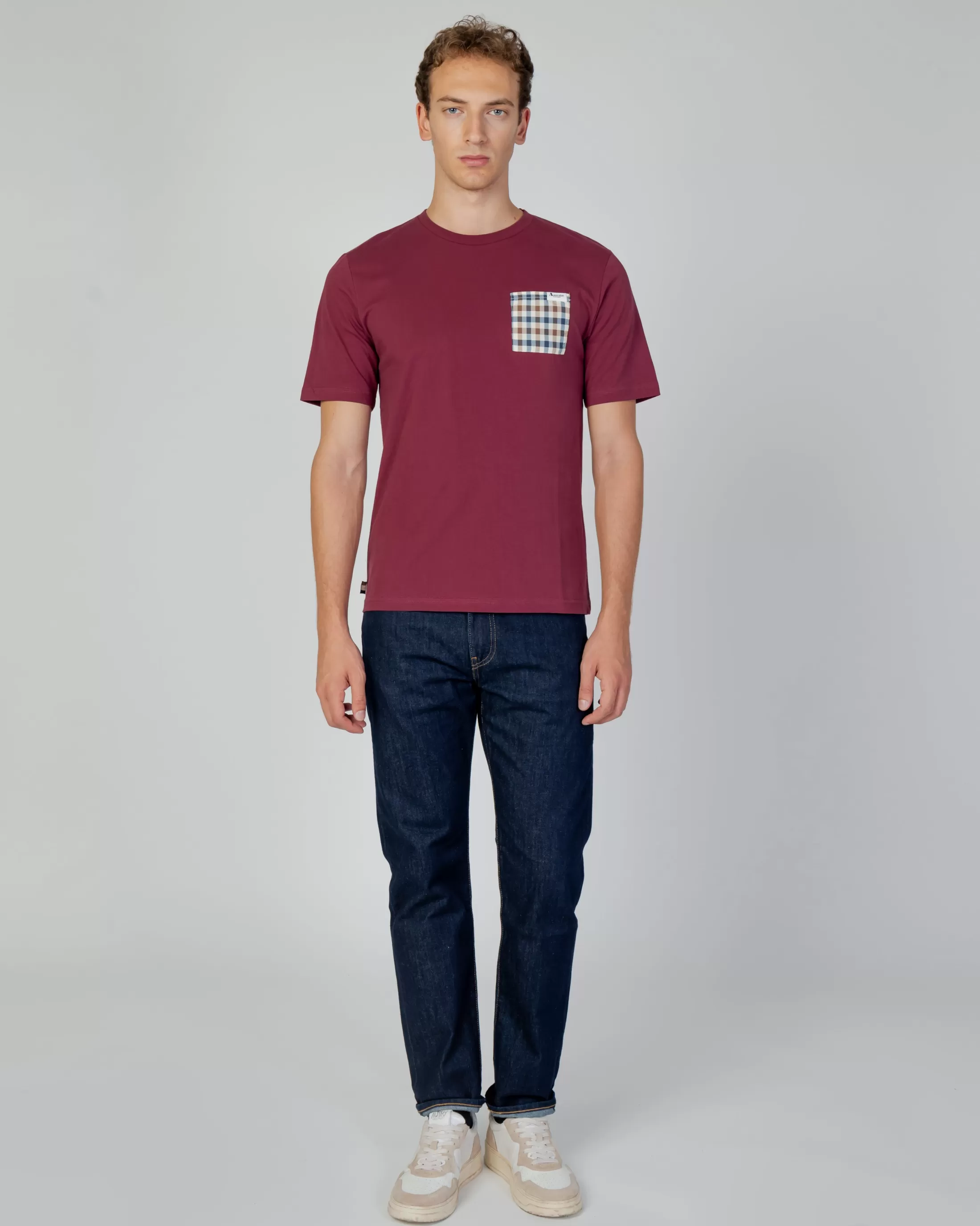 Aquascutum Active T-Shirts | Active Check Pocket T-Shirt