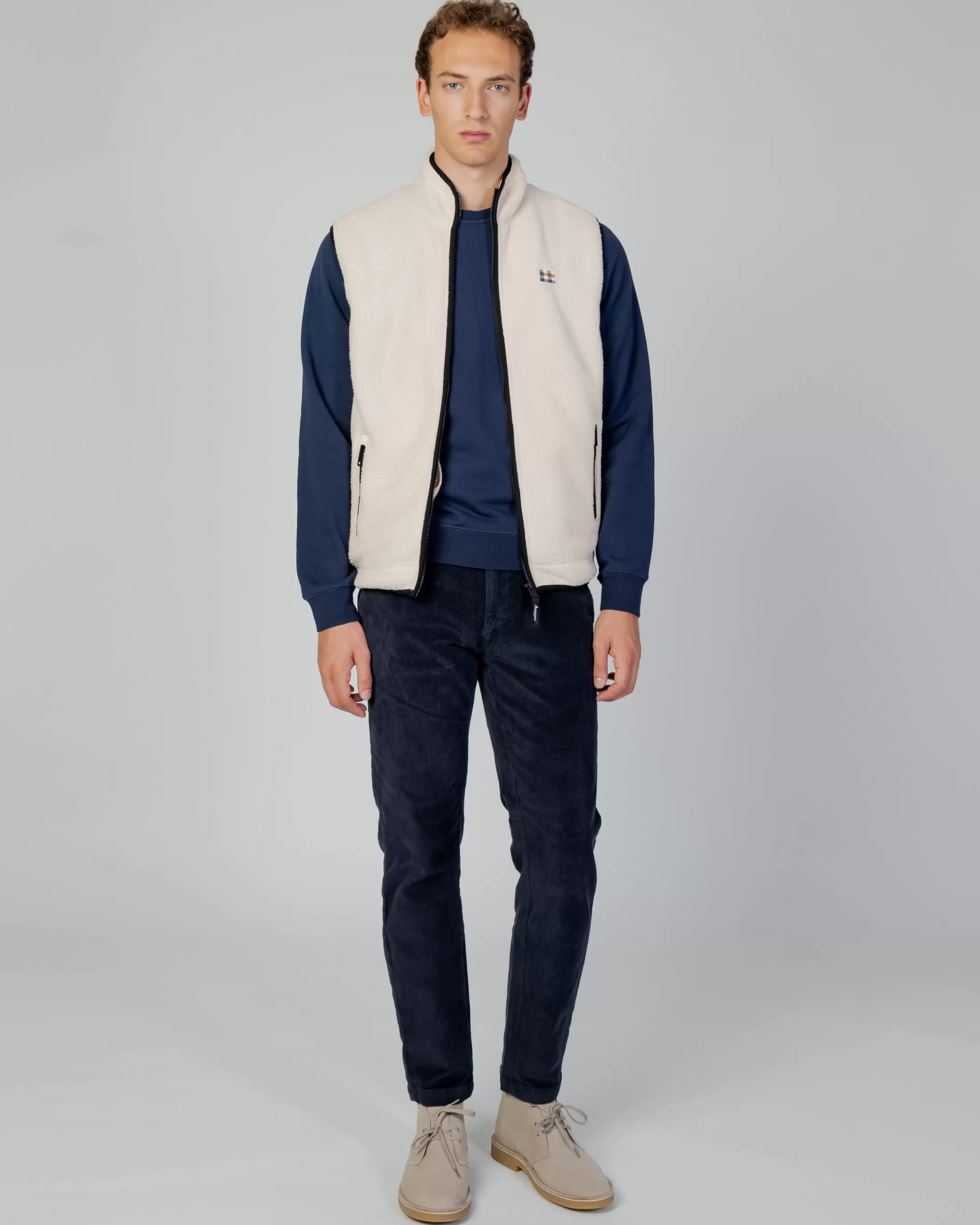 Aquascutum Active Retro Fleece | Active One Color Sherpa Vest