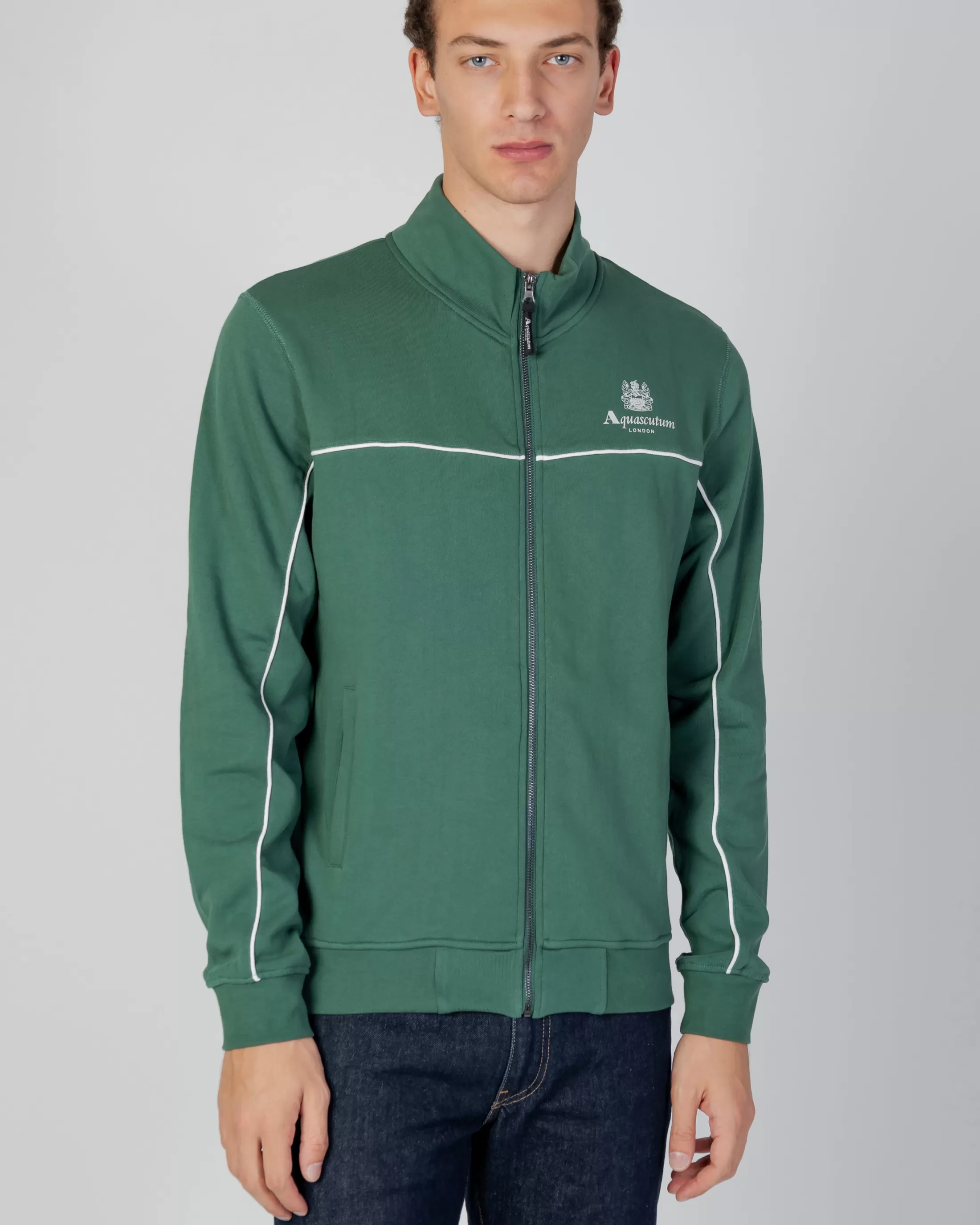 Aquascutum Active Sweatshirts | Active Piping Mock Neck Fleece