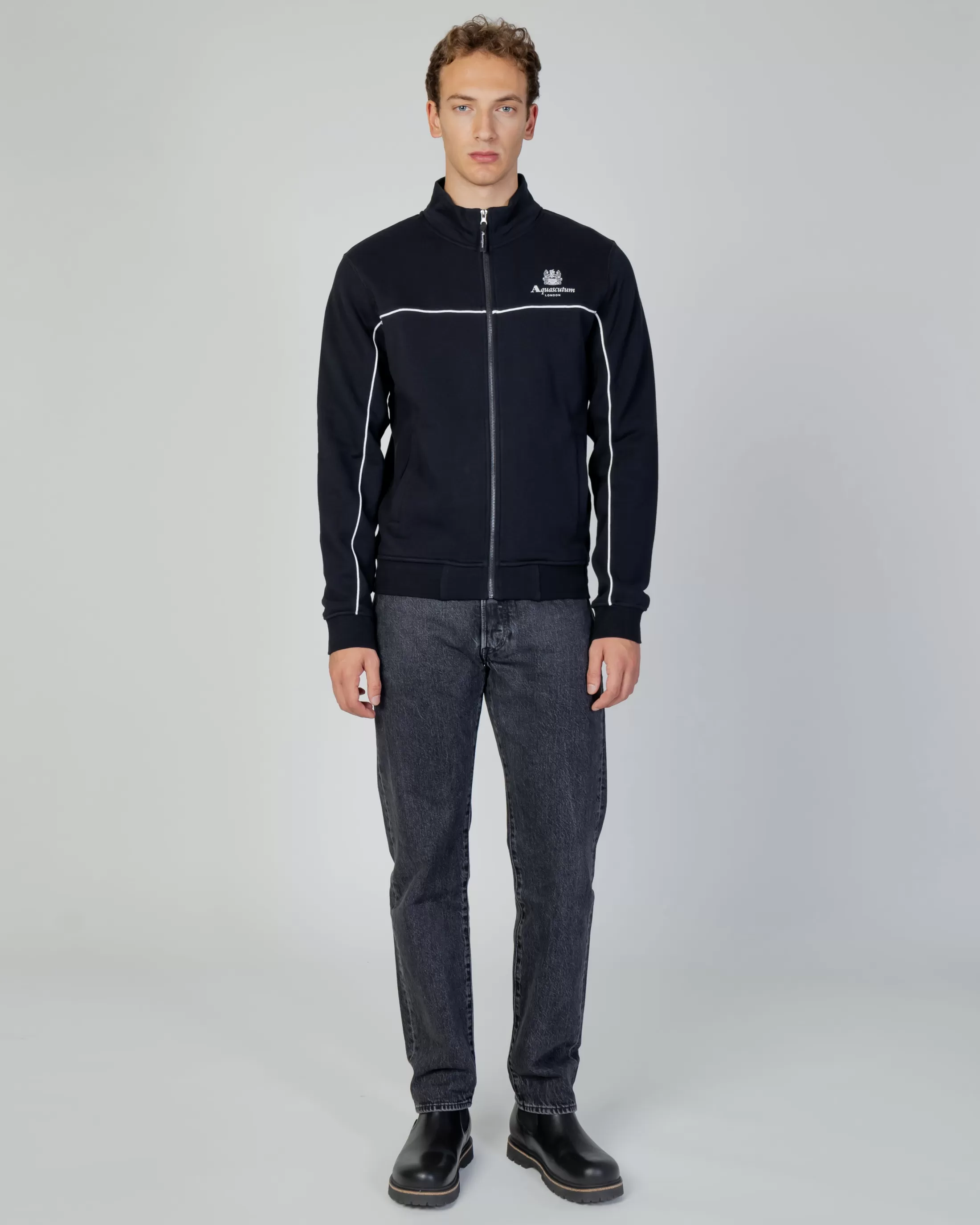 Aquascutum Active Sweatshirts | Active Piping Mock Neck Fleece