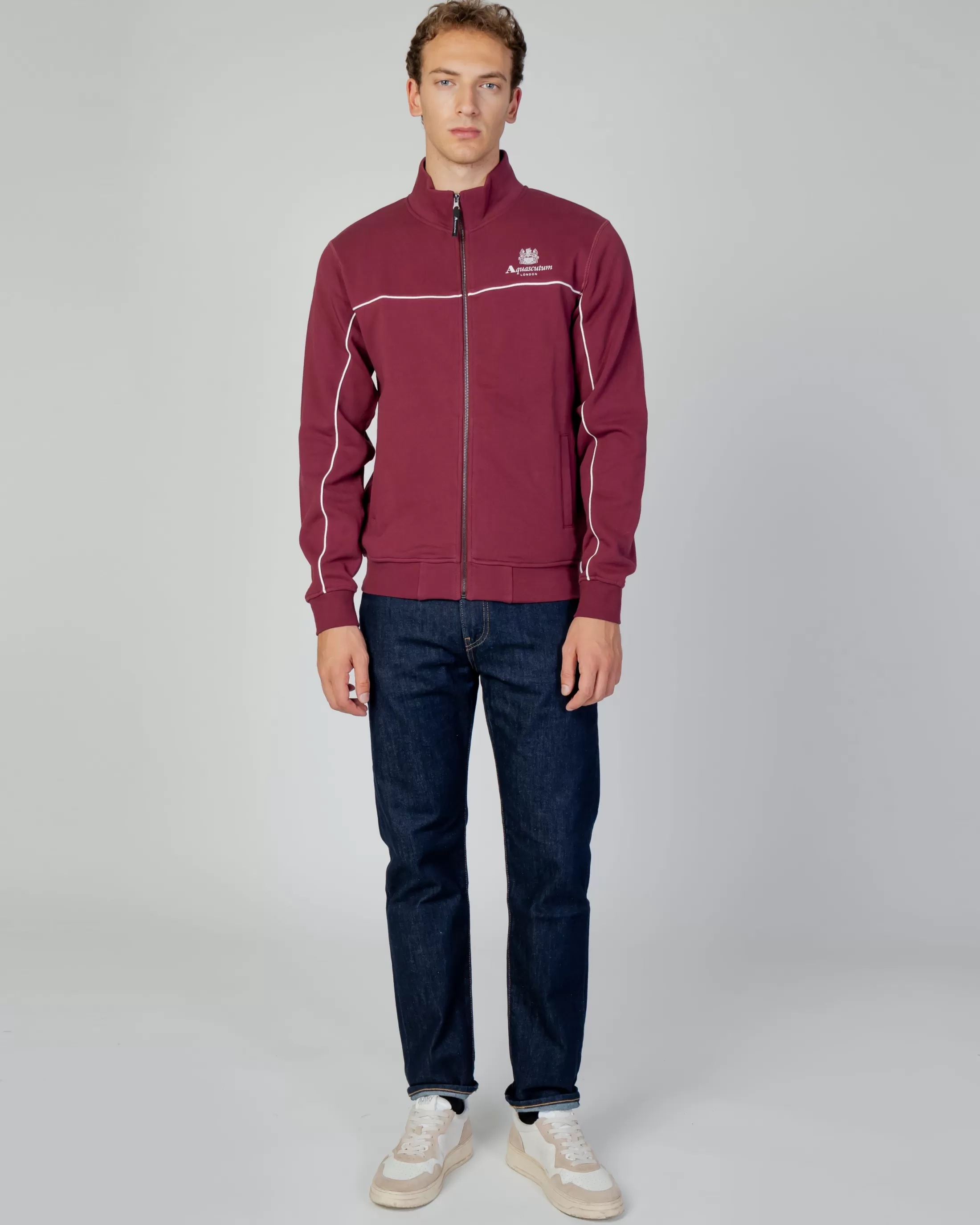 Aquascutum Active Sweatshirts | Active Piping Mock Neck Fleece